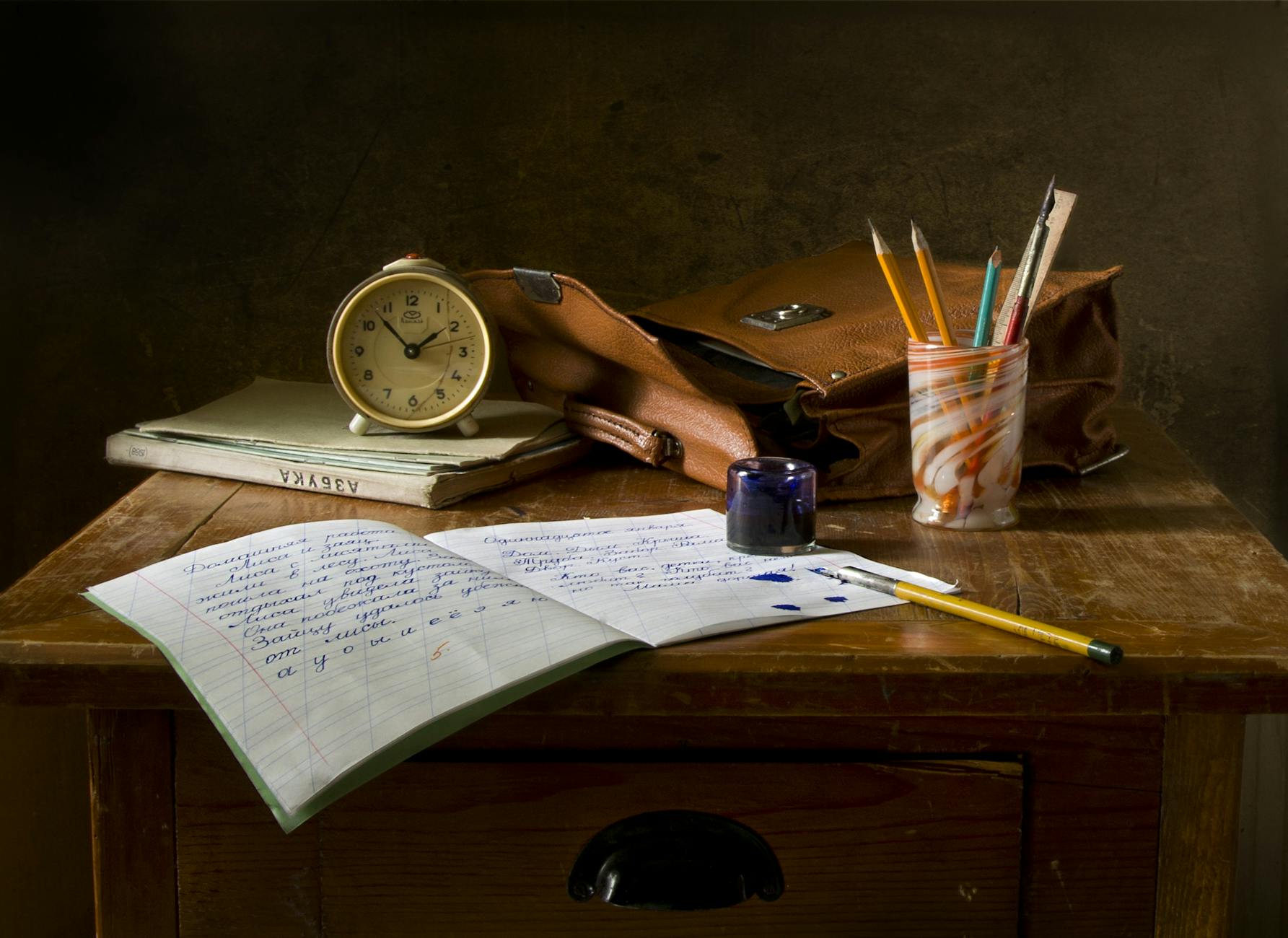 brown wooden desk | 3 Tips For Writing Every Day